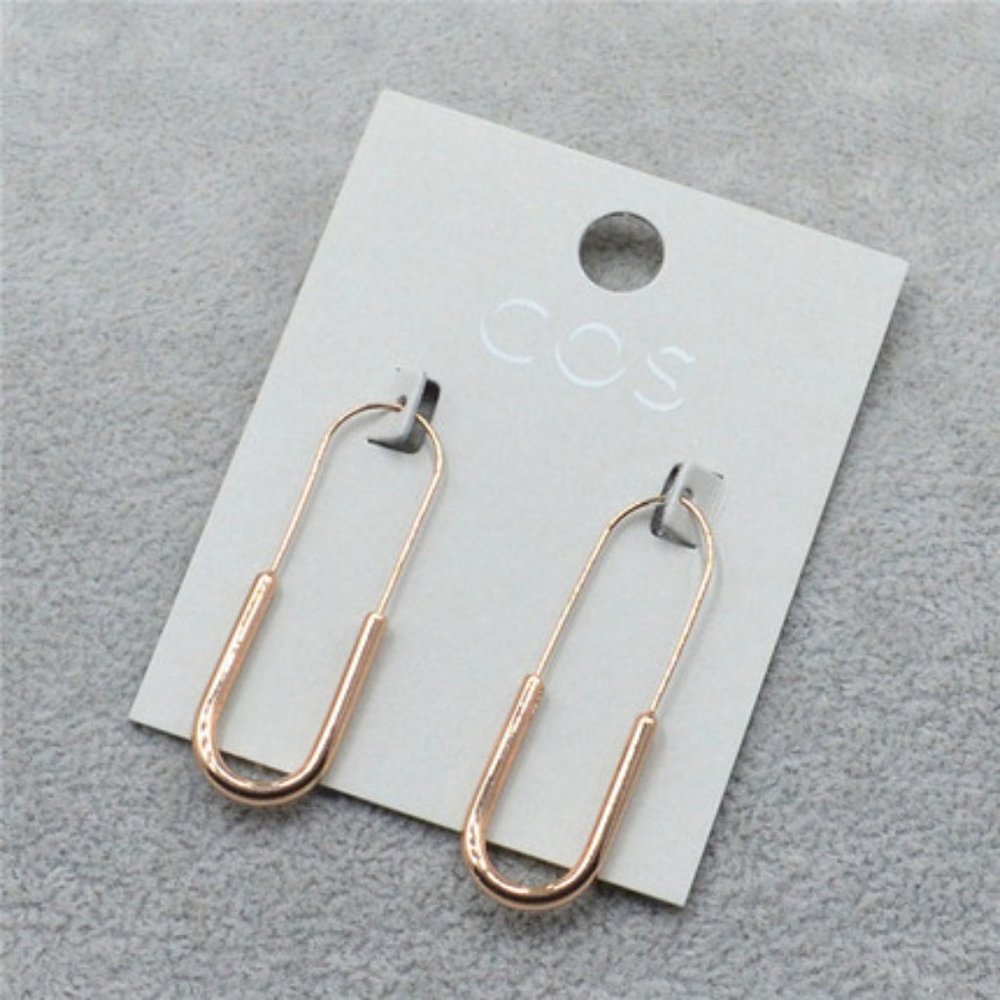 COS Paperclip Hoop Earrings